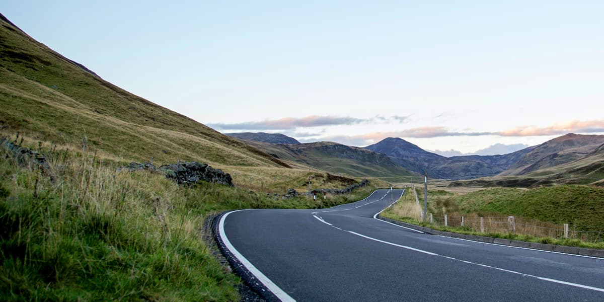 Nature and lake view in Scotland