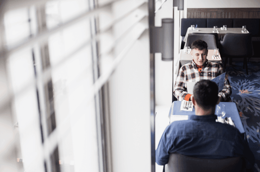 Friends at Mare Balticum restaurant