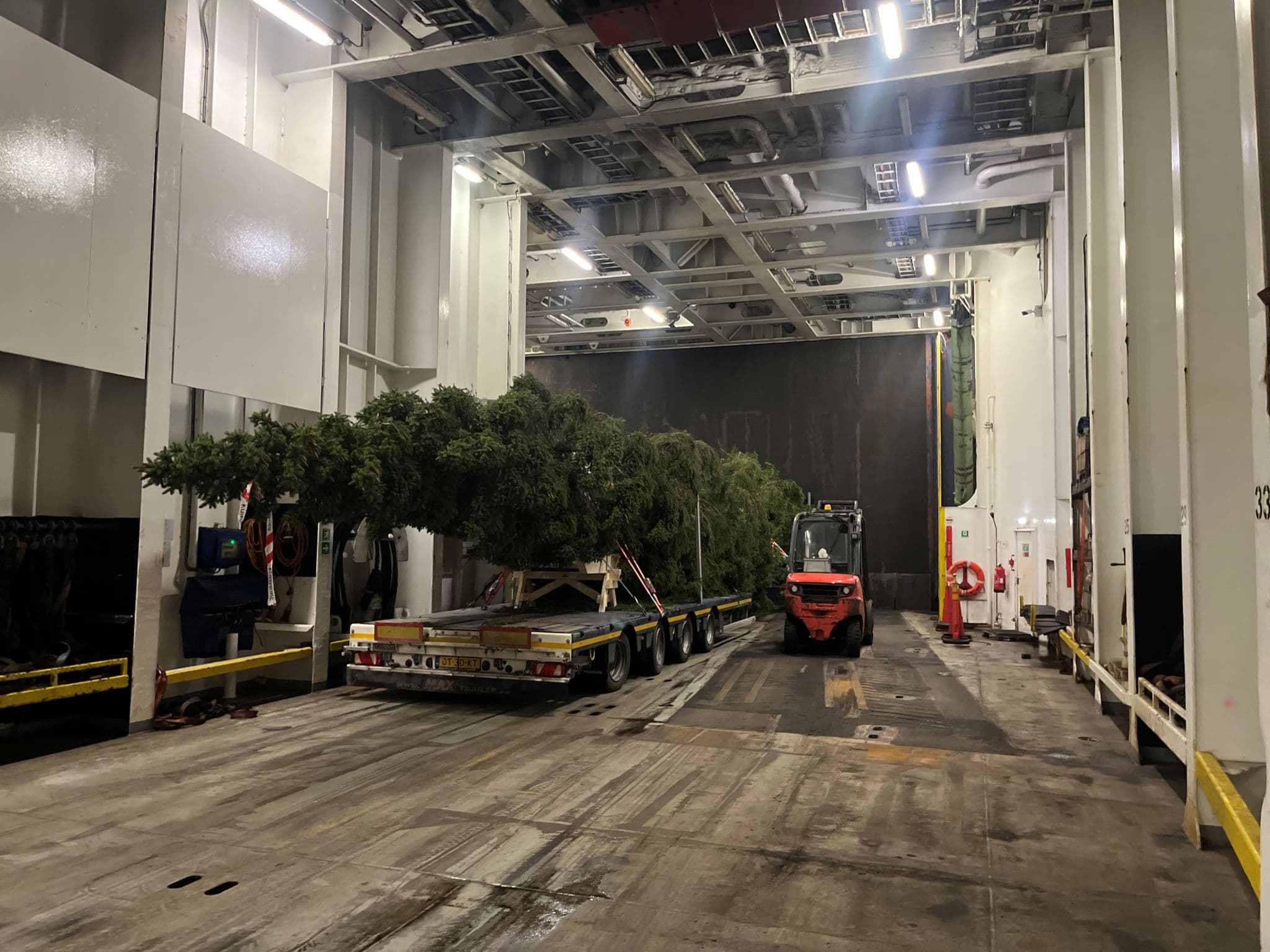 Christmas Tree Transport from Norway to London
