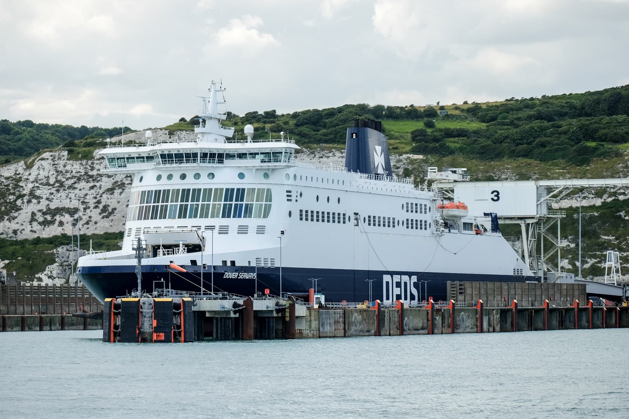 DFDS vessel Dover Seaways in the terminal