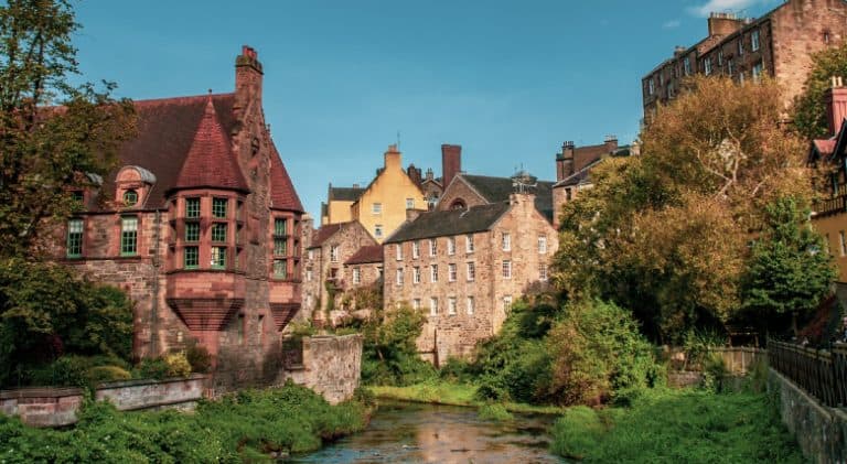 Edinburgh architectuur in de zomer