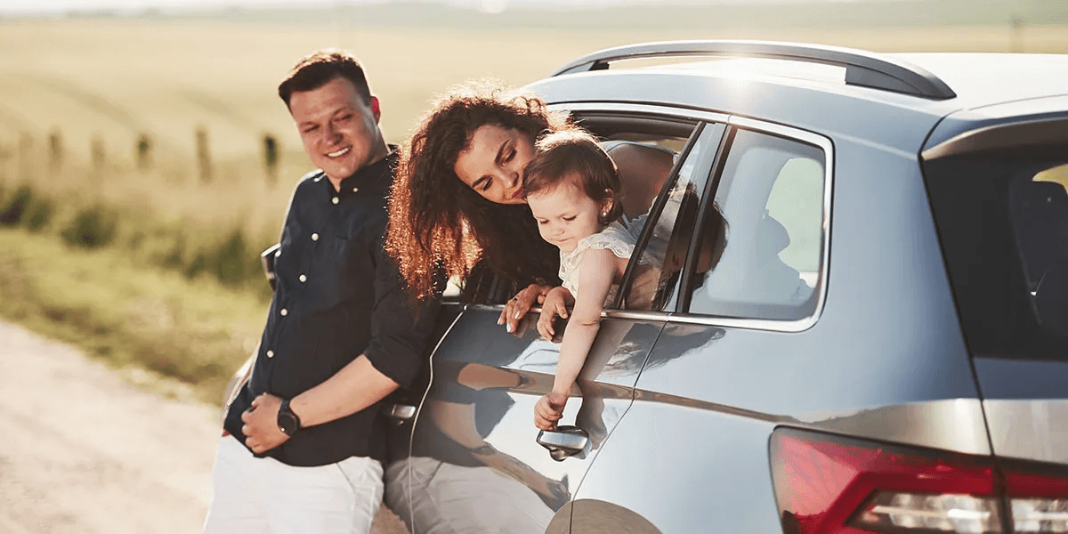 Family on a roadtrip