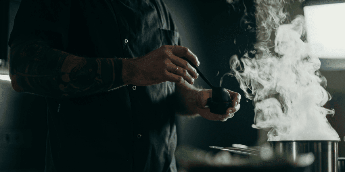 Chef cooking