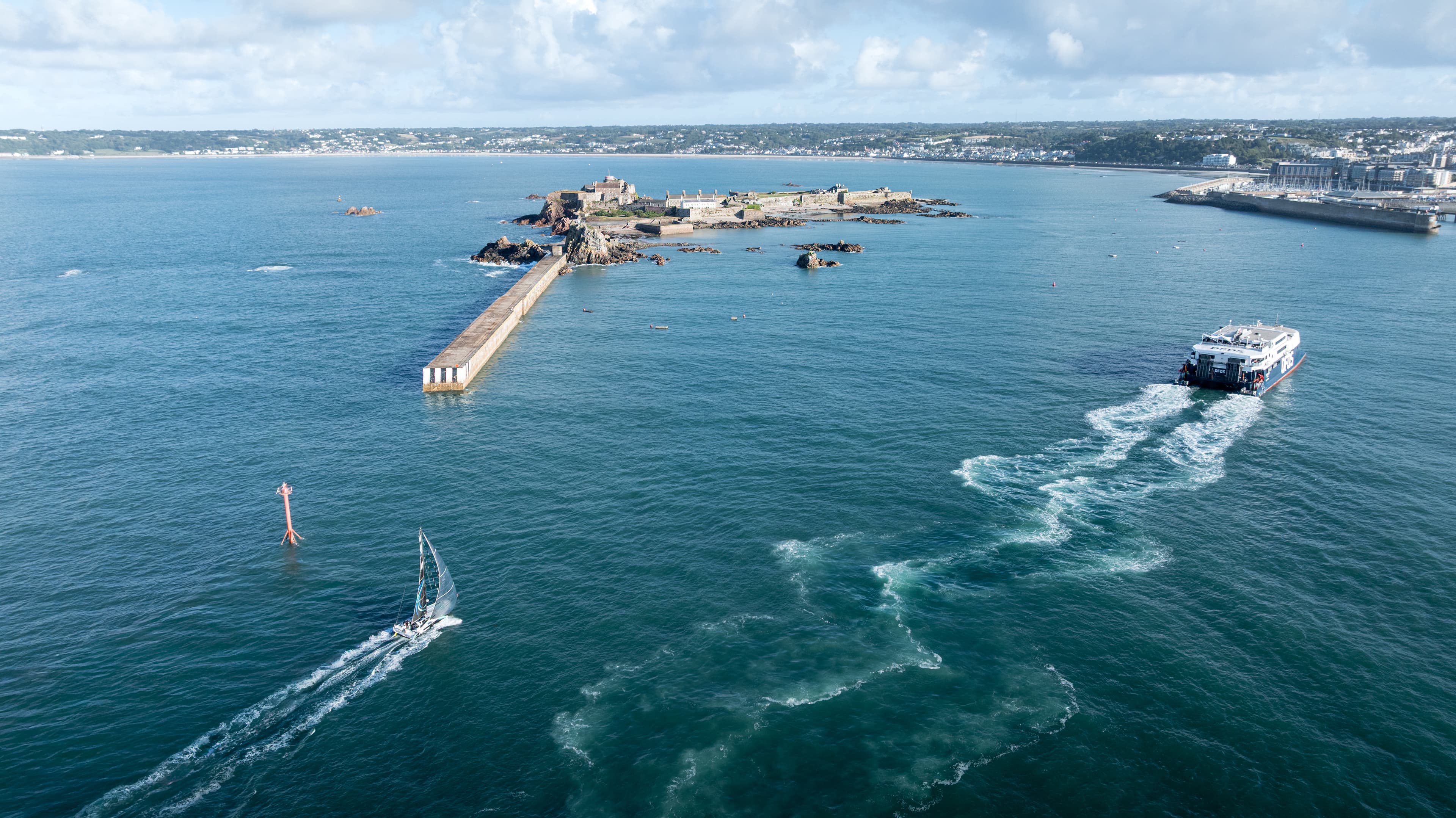 DFDS and Pamela going into Jersey