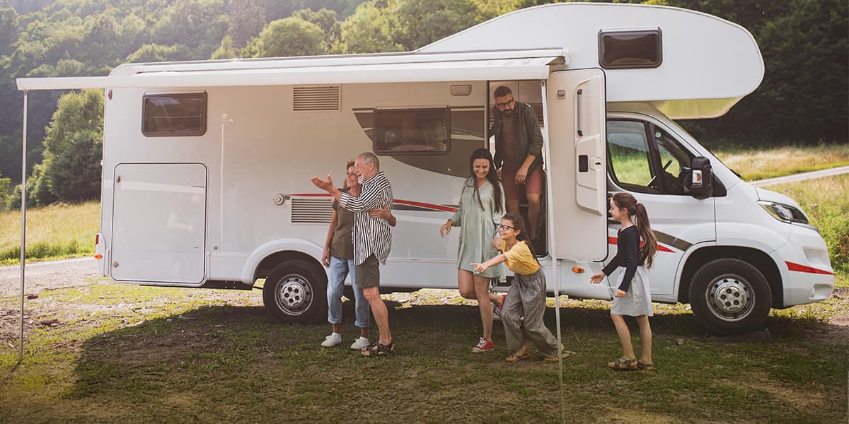 Caravan trip in Baltics with family