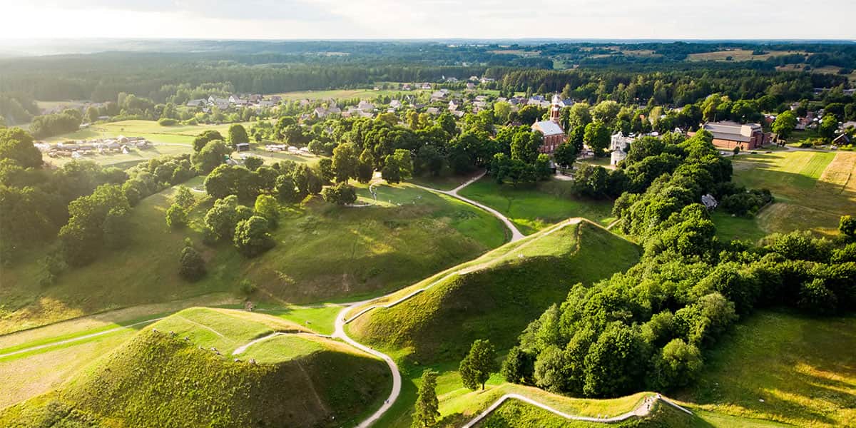 Kernave archeological site in Lithuania
